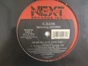 C-BANK f/ GEMINIS - "I'M SO IN LOVE WITH YOU" / 4 MIXES! / NEXT PLATEAU 1988 - Picture 1 of 3
