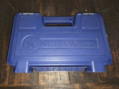 OEM Smith & Wesson Blue Plastic Pistol Case with Foam – Factory - Governor - Image 1 of 3