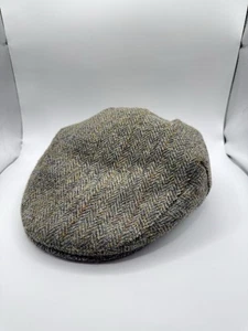 Harris Tweed Hand 100% Woven Wool Cap - XL - Made In Scotland - Picture 1 of 5
