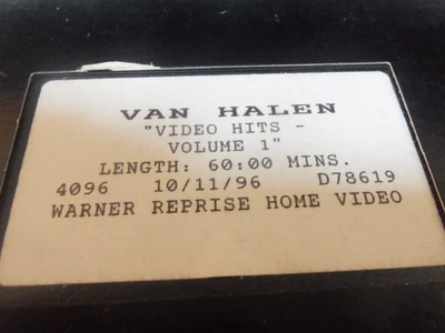 VAN HALEN   VIDEO HITS  VOLUME 1   RARE PROMO VHS-  1996   60 minutes - Image 1 of 2