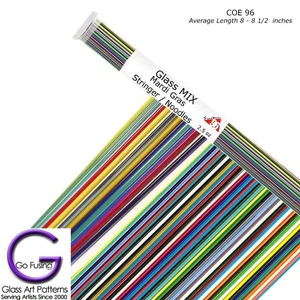 Glas Fusion Zubehör Nudeln Stringer BOX 2,5oz COE 96 Karneval Uroboros - Bild 1 von 1