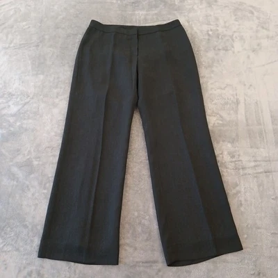 Le Suit Dress Pants Womens Size 10P Gray Lined Bootcut 33x29.5 Mid Rise - Image 1 of 4
