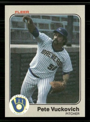 1983 Fleer #49 Pete Vuckovich - Image 1 of 2