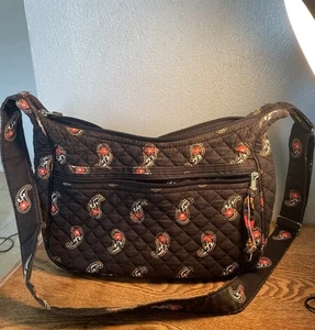 Stephanie Dawn Tag A-Long Quilted Cotton Crossbody Saddle Bag! - Excellent - Picture 1 of 11