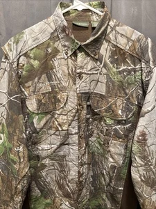 Field & Stream Shirt Mens Medium Camo Realtree Vented Button Down No Scent LS - Picture 1 of 13