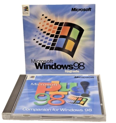 Microsoft Windows 98 Upgrade & Plus 98 Companion CD-ROMs w/Keys Tested Working. - Image 1 of 4