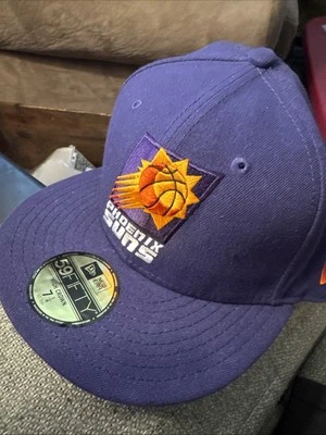 New Era 59 Phoniex Suns Fitted Hat Cap Size 7 1/4 Purple worn once - Image 1 of 4
