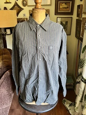 Men’s Long Sleeve Cotton AIGLE Button Up Shirt - Size L - Made In India - Image 1 of 4