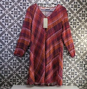 Masai Copenhagen Ladies Summer Tunic Dress Medium Tango Red - Picture 1 of 7