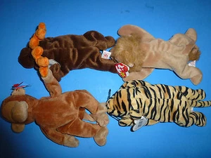 Ty Beanie Babies, Lote de 04 Con Etiquetas, ENVÍO GRATIS, EB10062 - Imagen 1 de 5