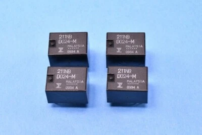 4 Fujitsu Low Signal Relays SPDT 24 VDC FBR211NBD024M  - Image 1 of 3