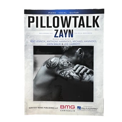 Pillowtalk Sheet Music Piano Vocal Guitar Zayn Malik NEW Hal Leonard - Image 1 of 4
