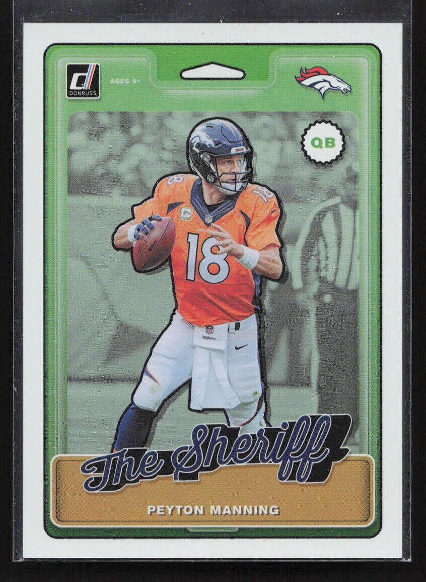 Peyton Manning 2019 Donruss #NN-3 Sheriff Nicknames RARE SSP CASE HIT HOF