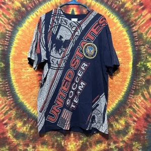Vintage 1990er Jahre USA Fußballteam T-Shirt XL - Bild 1 von 4
