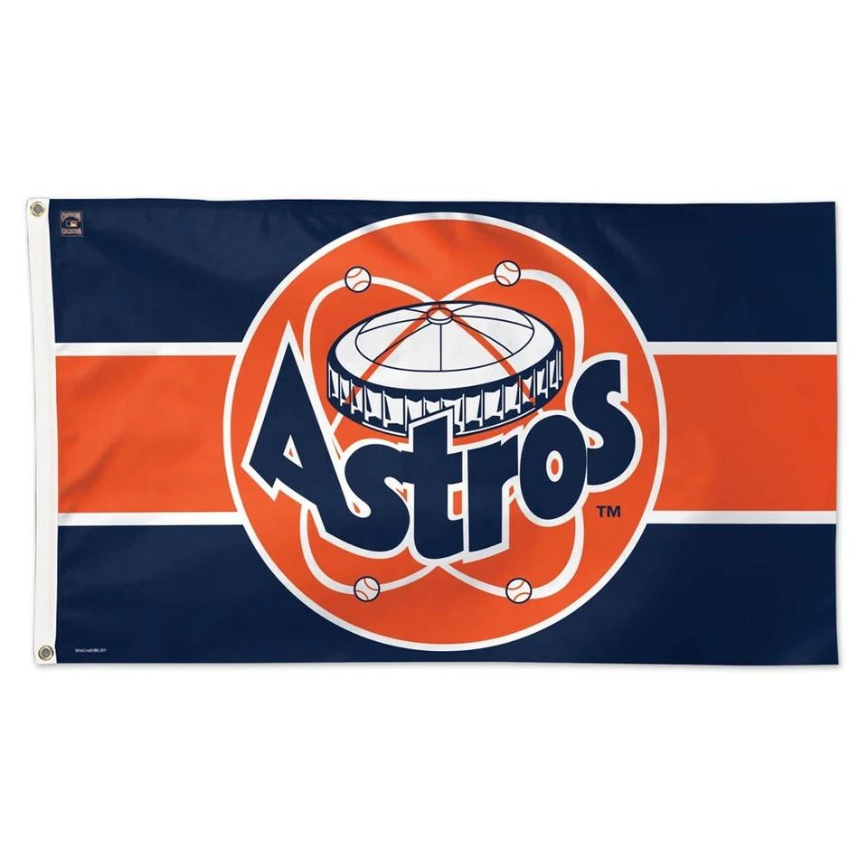 HOUSTON ASTROS COOPERSTOWN COLLECTION 3'X5' DELUXE FLAG NEW WINCRAFT 👀 - Image 1 of 1