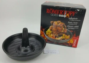 Romertopf Vertical Chicken Roasting Pan Poultry Clay Grill BBQ Glazed Germany - Picture 1 of 12
