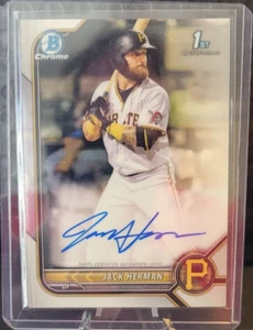 Jack Herman 2022 Bowman Chrome Prospects 1st Base Auto #CPA-JH! Pirates! - Picture 1 of 2