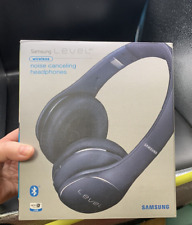 Samsung Noise Cancelling Bluetooth Headphones EO-PN900 Level On Dark Blue J66