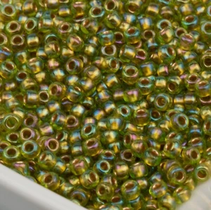 Toho kleine Perlen 8/0 Bronze gefüttert Peridot Regenbogen 15g #996 10642185 - Bild 1 von 1