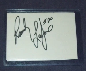Nascar Randy LaJoie Hand Signed Index Card - Picture 1 of 2