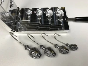 Saltwater Bullhead Jig mold 2,4,6,8oz CNC Aluminum - Picture 1 of 7