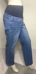 Pantalones de mezclilla DUO Maternity para mujer tiro alto pierna recta 5 bolsillos talla S - Imagen 1 de 4
