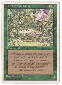 Carnivorous Plant 4th Edition #235 Magic The Gathering 1995 MTG Single - Picture 1 of 2