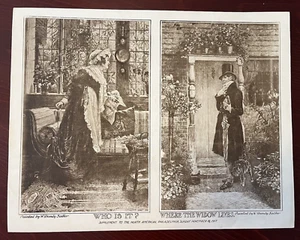 Who is it? Where the widow lives. ~ Suppl. to The North American ~ Nov 18, 1917 - Picture 1 of 11
