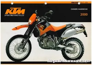Used 2000 KTM 400 640 LC4-E Motorcycle Owners Handbook - Picture 1 of 1