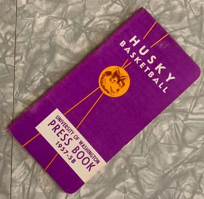 1958 WASHINGTON HUSKIES BASKETBALL MEDIA GUIDE PRESS BOOK UW SEATTLE HUSKY - Image 1 of 4