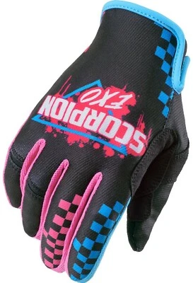 Guantes de motocicleta textiles Scorpion Air-Stretch Tagger para hombre rosa/negro Foto 1 de 2