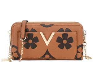 Women’s Designer Crossbody Wallet Purse / Brown - Picture 1 of 13