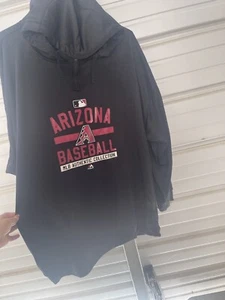Arizona Diamondbacks Majestic Authentic Collection Hooded Sweatshirt 1/4 Zip 5XL - Picture 1 of 1