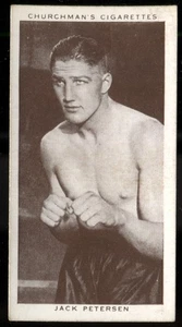 Tabakkarte, Kirchenmann, Boxing Persönlichkeiten, 1938, Jack Petersen, #32 - Bild 1 von 2