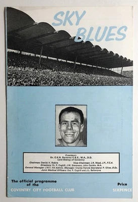 Coventry City v Derby County 1966 Programme | Highfield Road Sky Blues Era - Image 1 of 3