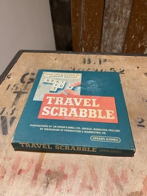 Vintage Spears Games Travel Scrabble Set Board Game - Image 1 of 4