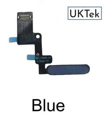 For Apple iPad 10th 2022 10.9 gen Blue Home Power Button Fingerprint Flex Cable