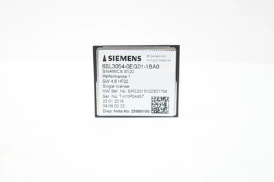 Siemens 6SL3054-0EG01-1BA0 Compactflash Tarjeta Plc y Dcs Piezas y Accesorios Foto 1 de 4