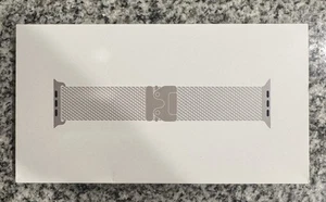 Apple Watch - 49mm Natural Titanium Milanese Loop Band - Size SMALL Genuine NEW - Zdjęcie 1 z 2