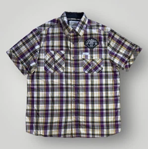 Rocawear Men’s Short Sleeve Button-Up Shirt Size Large Cotton Casual - Bild 1 von 8