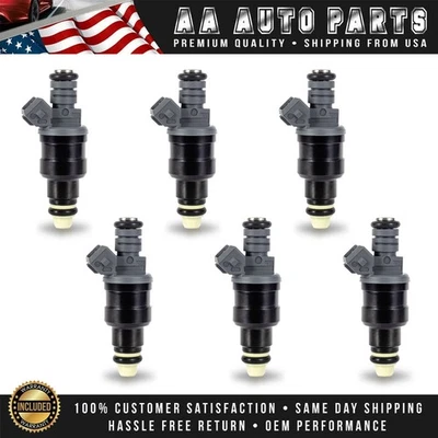 Juego de 6 inyectores de combustible para Ford F-150 1997-1998 4,2 L V6 FJ626 822-11132 Foto 1 de 4