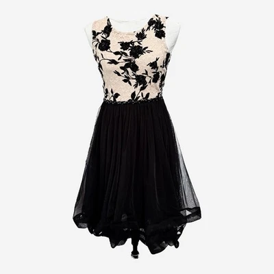 Vestido SPEECHLESS KIDS Niñas 16 Formal Elegante Ocasiones Especiales Sin Mangas Negro  Foto 1 de 4