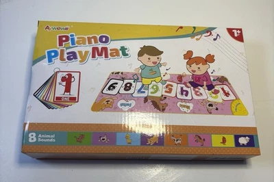 Alfombrilla para tocar piano 43x14 - Sonidos clave de piano / Sonidos de animales / Luces intermitentes Foto 1 de 4