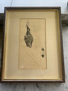 Andrew Wyeth Canvasbacks Ducks Print Framed Matted Signed - Picture 1 of 7