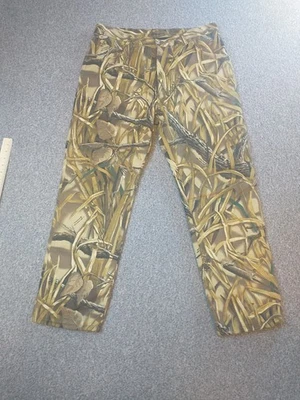 Wrangler Rugged Wear 男式 34x29 Advantage 湿地迷彩内衬狩猎裤 — 第 1/4 张图片