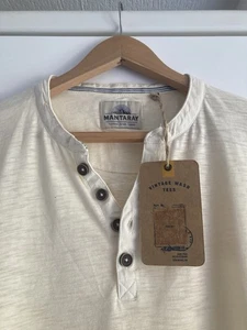 Mantaray Shirt Xl 26 Inch Pit To Pit GRANDAD COLLAR .. BNWT - Picture 1 of 5