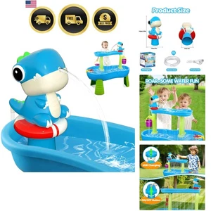 Dinosaurio Bomba de Agua Mesa de Agua Juguete Flujo Continuo Recargable Niños Exterior - Imagen 1 de 9