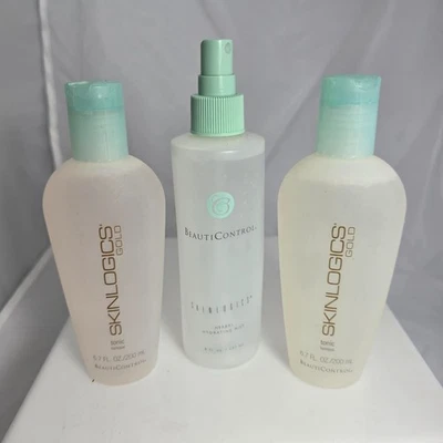 Beauticontrol Skinlogics Gold Herbal Hydrating Mist & Tonic Lot of 3 New - Image 1 of 2