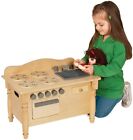 GUIDECRAFT NATURAL WOOD WOODEN 18" DOLL PLAYSET SINK STOVE OVEN PLAY PRETEND