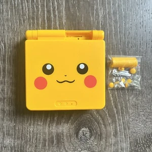 Pikachu Amarillo GBA SP Game Boy Advance SP Carcasa de repuesto solamente - Imagen 1 de 2